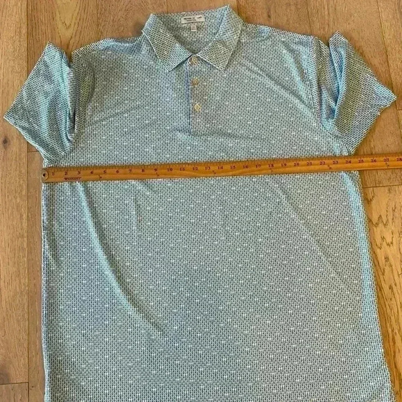 Peter Millar Summer Comfort The Mans Manhattan Performance Jersey Golf Polo XL - Picture 4 of 6